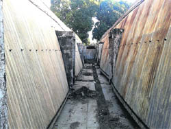 The area from where the juveniles gained entry into the store of Punjab Agricultural University in Ludhiana. 