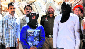 The accused in police custody in Ludhiana.