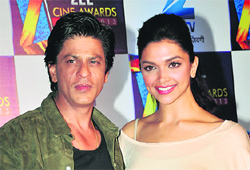 SRK with Deepika