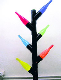Plastic art, which uses plastic objects for creative forms, was born when some artists started expressing concern for non-biodegradable waste