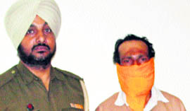 Nirmal Singh, alias Nimma, who was arrested by the police in connection with a murder.