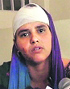 Jyoti, with bandaged head, talks to mediapersons