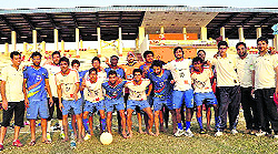 The J&K Bank Football Club team, that entered the final of the Bihar Cup tournament