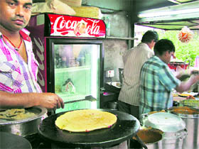 Sanjay is a Mumbaikar but has learnt make dosas from a Malayali