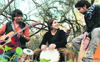 TRACK RECORD: Jasleen Aulakh with her band members