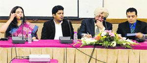 Dignitaries gather to observe Commonwealth Day at Sector 12 in Chandigarh on Monday. 