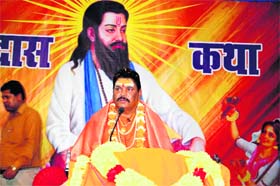 Suresh Rathore delivers sermons in Haridwar