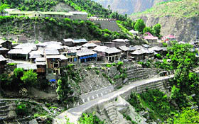 Holi township on the left bank of the Ravi in Chamba district.