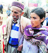Sant Ram with his daughter Santosh