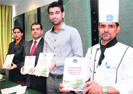 Staff of Hotel Best Western Marrion announce the launch of Indo-Pak food festival scheduled to be held on March 14.