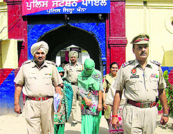 The accused in police custody