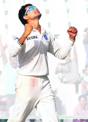 Ravindra Jadeja is ecstatic after claiming Michael Clarke for the fourth time in series.