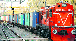 A file photo of a goods train run on the Chandigarh-Ludhiana rail link on a trial basis
