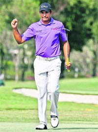 Gaganjeet Bhullar at the Avantha Masters
