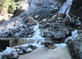 Pool no 1 at the Kempty Falls in Mussoorie in pathetic condition