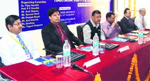 Experts discuss developments in mechanical engineering at a conference at Bahadurgarh recently. 