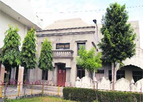 A file photo of the incomplete Harivallabh Bhawan in Jalandhar