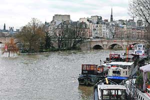 A famous tourist attraction, the banks of Seine River at the tip of the Ile de la Cite in Paris. Unesco has added the banks of the Seine in Paris, the Rive Gauche and Rive Droite, to its list of World Heritage Sites. During the 19th and the 20th centuries, in particular, the Seine inspired many artists, including Claude Monet