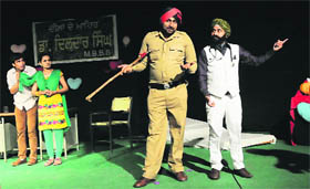 The play Minus zero zero zero zero zero being staged on Sunday.