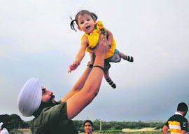 Like a diamond in the sky: Residents make most of a pleasant Sunday at Sukhna Lake in Chandigarh.