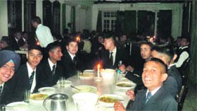 RIMC cadets enjoy candlelight dinner to mark Earth Hour late on Saturday night in Dehradun