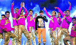 Singer Jazzy B performs in Jalandhar on Saturday