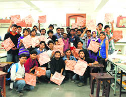 Students of the IIT, Roorkee, at a workshop organised by the International Copper Promotion Council of India 