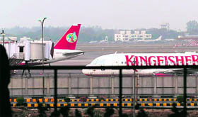 Grounded Kingfisher Airlines aircraft