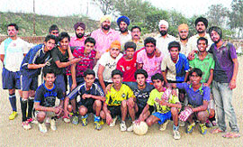 Players in a jubilant mood after the tournament in Chandigarh. 