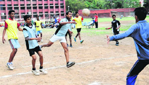 A match in progress at GMSSS-19, Chandigarh, on Thursday. T