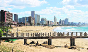 The changing skyline along the beach in Durban, South Africa. Five-star hotels and plush malls have sprung up across African cities. But it is unclear what the long-term developmental impact of this economic boom might be.