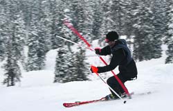 A file photo of a skiier in Gulmarg.