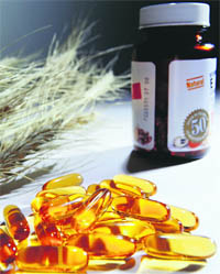 The daily requirement for Vitamin E is only about 15 mg /33 IU for adults