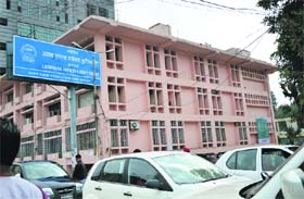The Ludhiana Improvement Trust building at the Feroze Gandhi market in Ludhiana
