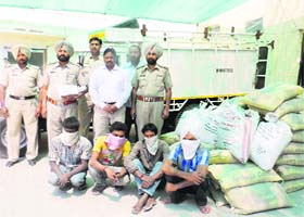 The accused in police custody at Jagraon on Sunday