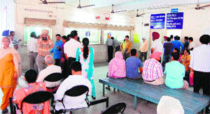 A view of the revenue office at the District Administration Complex in Amritsar.