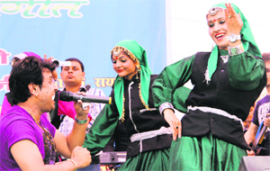 Artistes performing a dance at the Students' Union week celebrations of the DAV PG College in Dehradun on Tuesday.