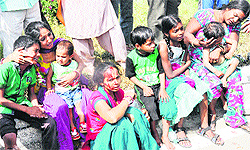 Eight persons, including children, were injured in an accident involving two auto-rickshaws and a bus on the Attari road in Amritsar on Wednesday