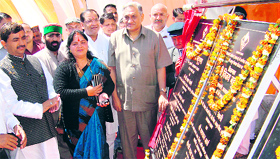 Chief Minister Vijay Bahuguna inaugurates the new tehsil of Kandisaur in Tehri Garhwal district on Thursday.