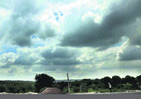 Clouds form myriad images on the Gurgaon skyline on an afternoon. 