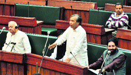 The state Assembly in progress in Jammu on Thursday.