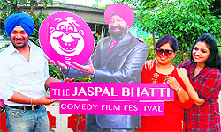 Jasraj Bhatti, Savita Bhatti and Sureily Gautam in Amritsar on Saturday