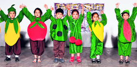 Tiny tots of DAV Public School celebrate World Health Day in Ludhiana.