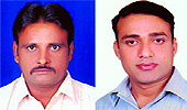 Builders Jamil Qureshi and Salim Shaikh (bottom)