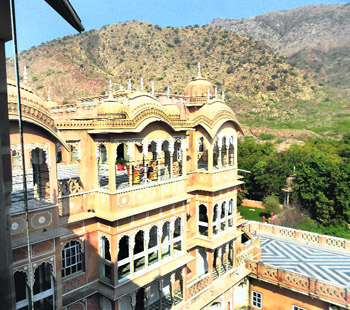 The architecture of Patan Mahal is typically Rajasthani