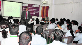 A workshop on the Role of Intellectual Property Rights in Biotechnology and Pharmaceutical Industries organised by Dolphin PG Institute of Biomedical and Natural Sciences in association with the Indian Institute of Patent and Trademark Attorney, in Dehradun on Monday.