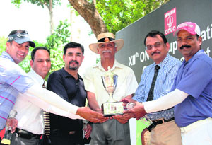 The winners of the ONGC Golf Cup Tournament in Dehradun. 