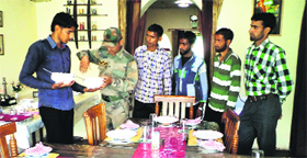 Youths undergo training in hospitality management at Sarh on Tuesday.