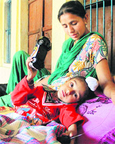 Chanpreet Singh is bed-ridden ever since his school bus met with an accident. 