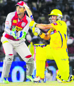 Michael Hussey anchored CSK to a one-sided win over KXIP.